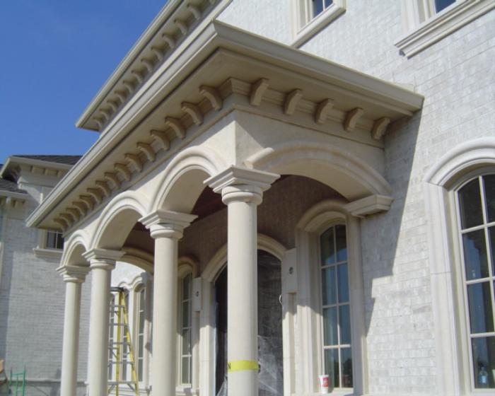 Cast Stone corbels, Arch's with Cast Stone columns